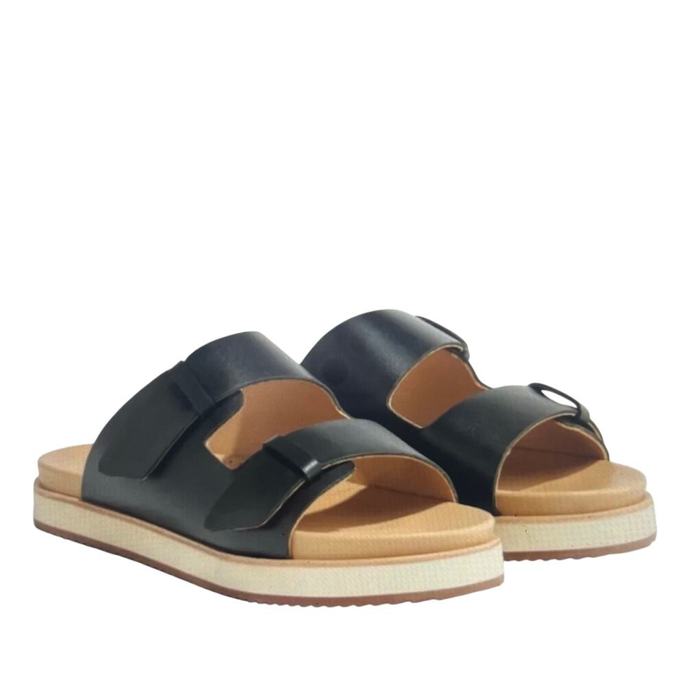 Nisolo Ella Go To Platform Slide Leather Sandal Size 9 NWB Casual Comfort Summer